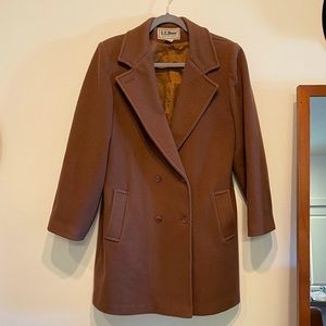 Vintage L.L. Bean Wool Blend Pea Coat EUC